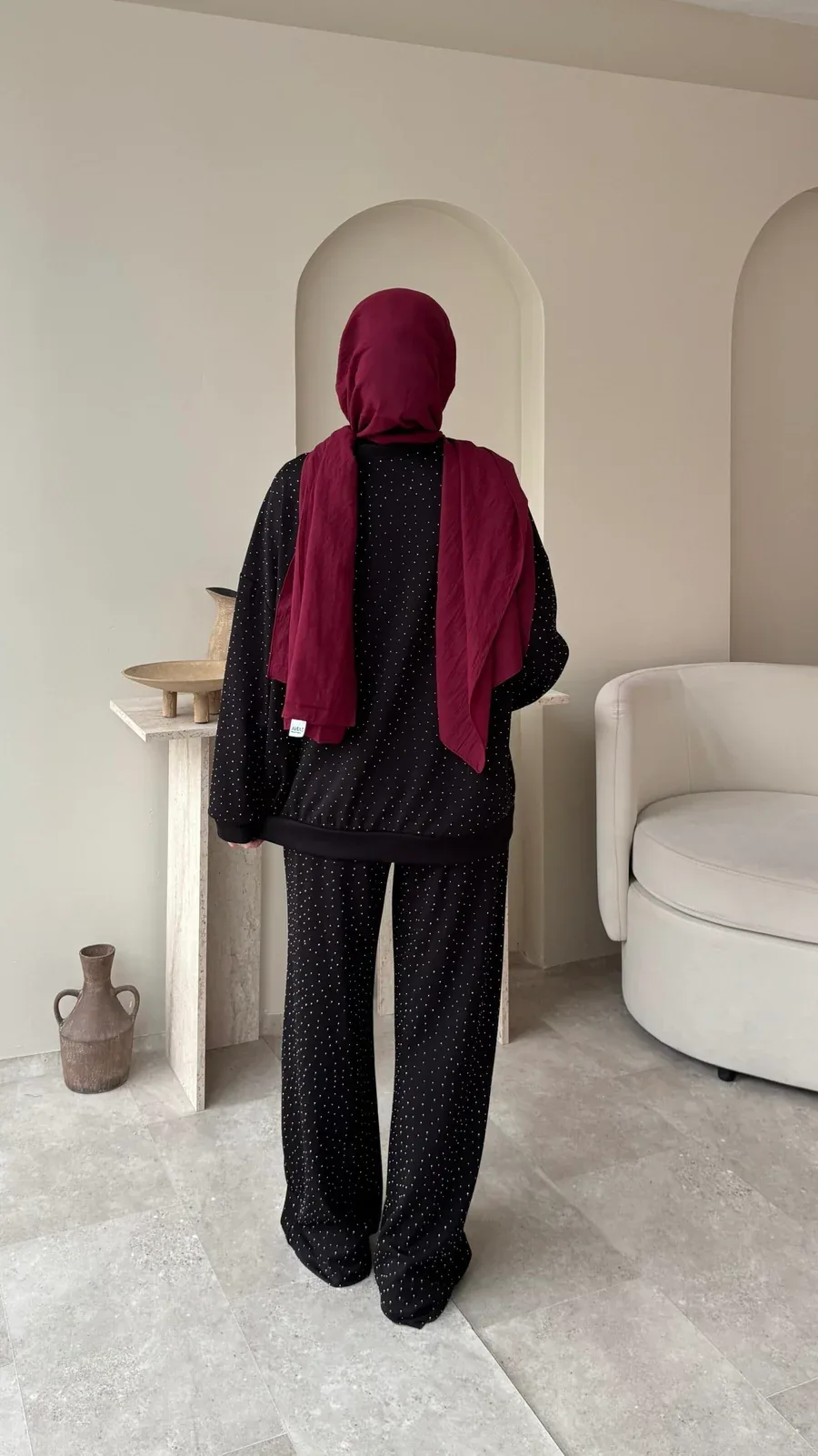 Glow Taşlı Takım – Siyah, görsel 2