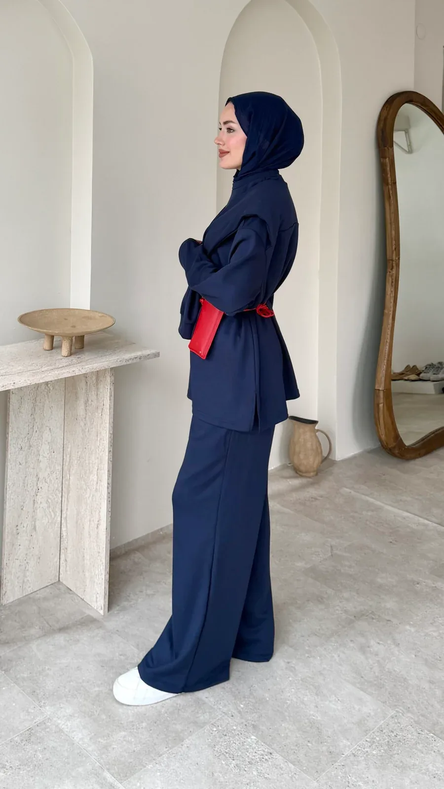 Liza Bağlamalı Oyşo Takım – Lacivert, görsel 2
