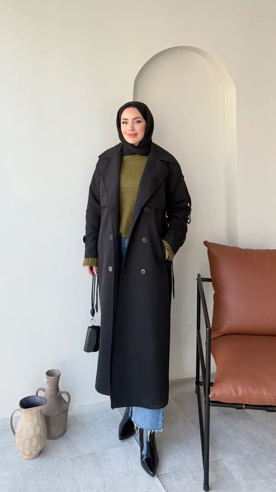 Kığıl Trenç – Siyah, görsel 1