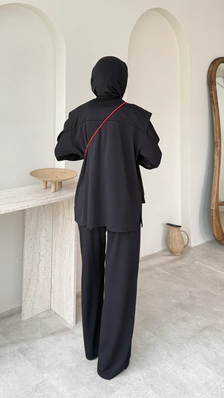Liza Bağlamalı Oyşo Takım – Siyah, görsel 3