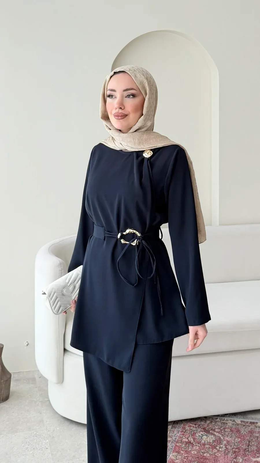 Tina Kemerli Takım – Lacivert, görsel 3