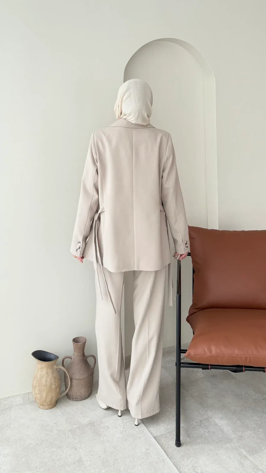 Belin Blazer Takım – Taş, görsel 3