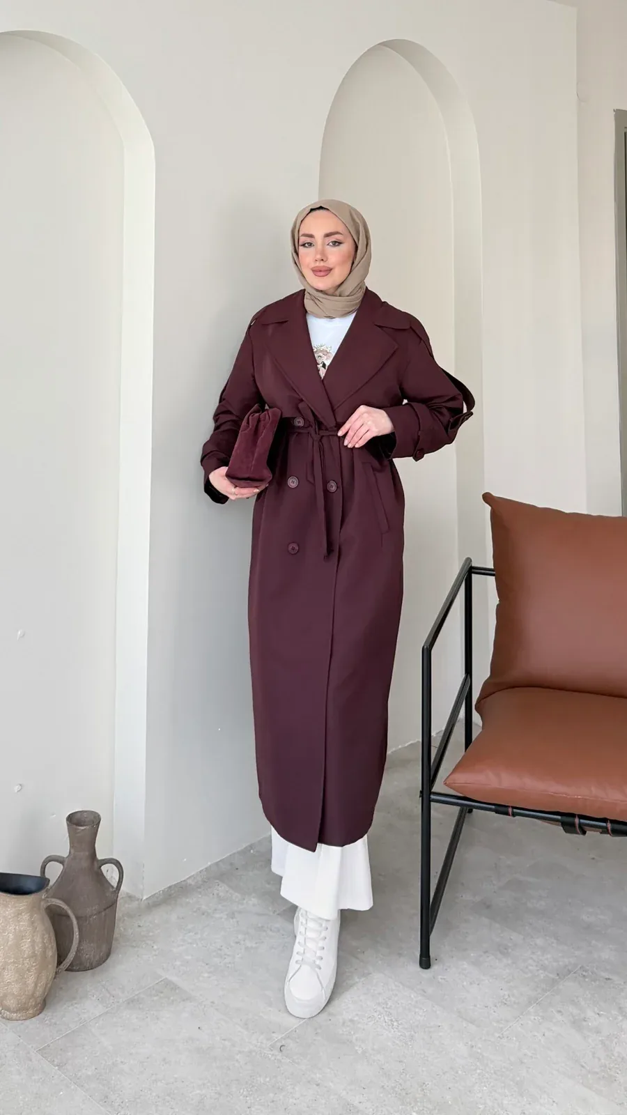 Kığıl Trenç – Bordo, görsel 1