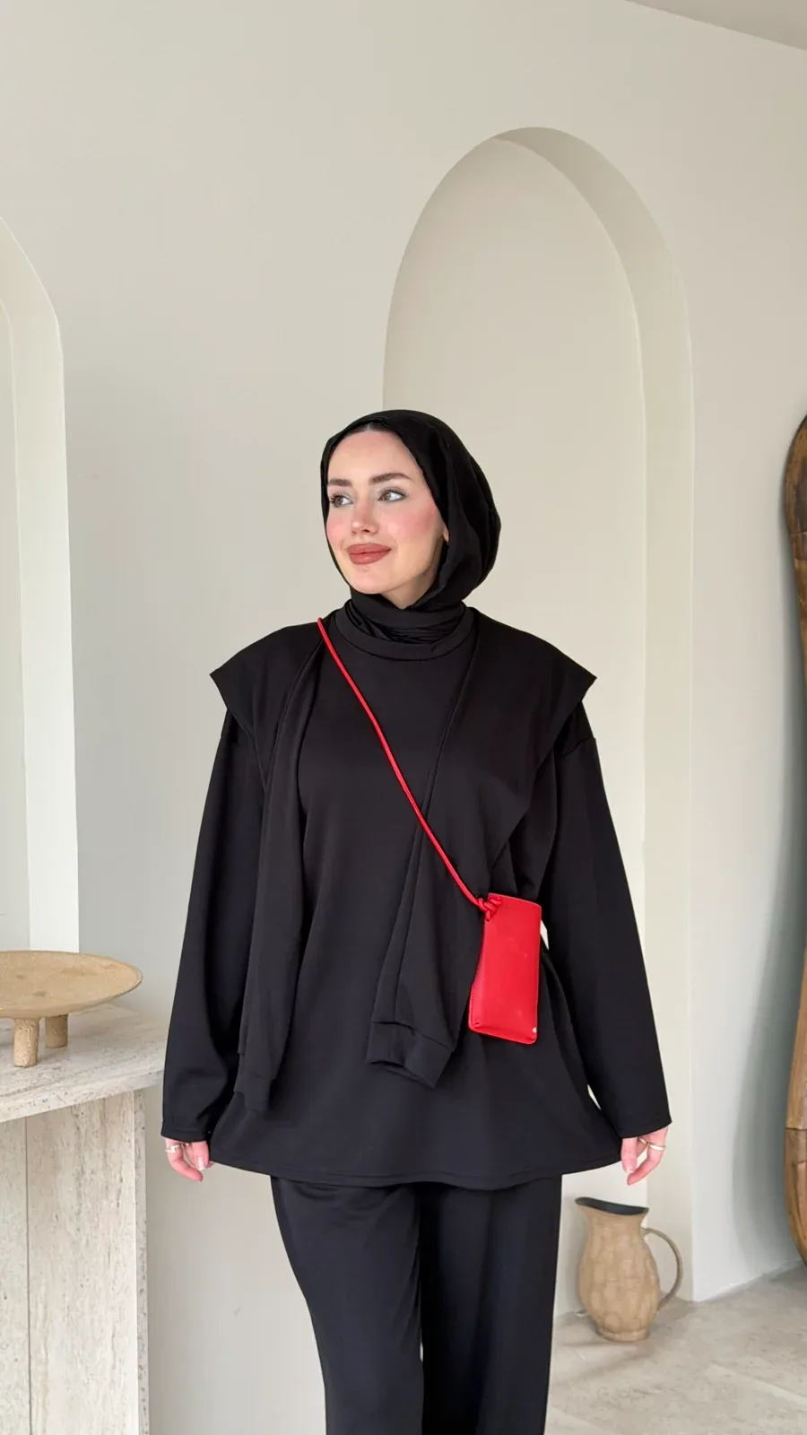 Liza Bağlamalı Oyşo Takım – Siyah, görsel 4