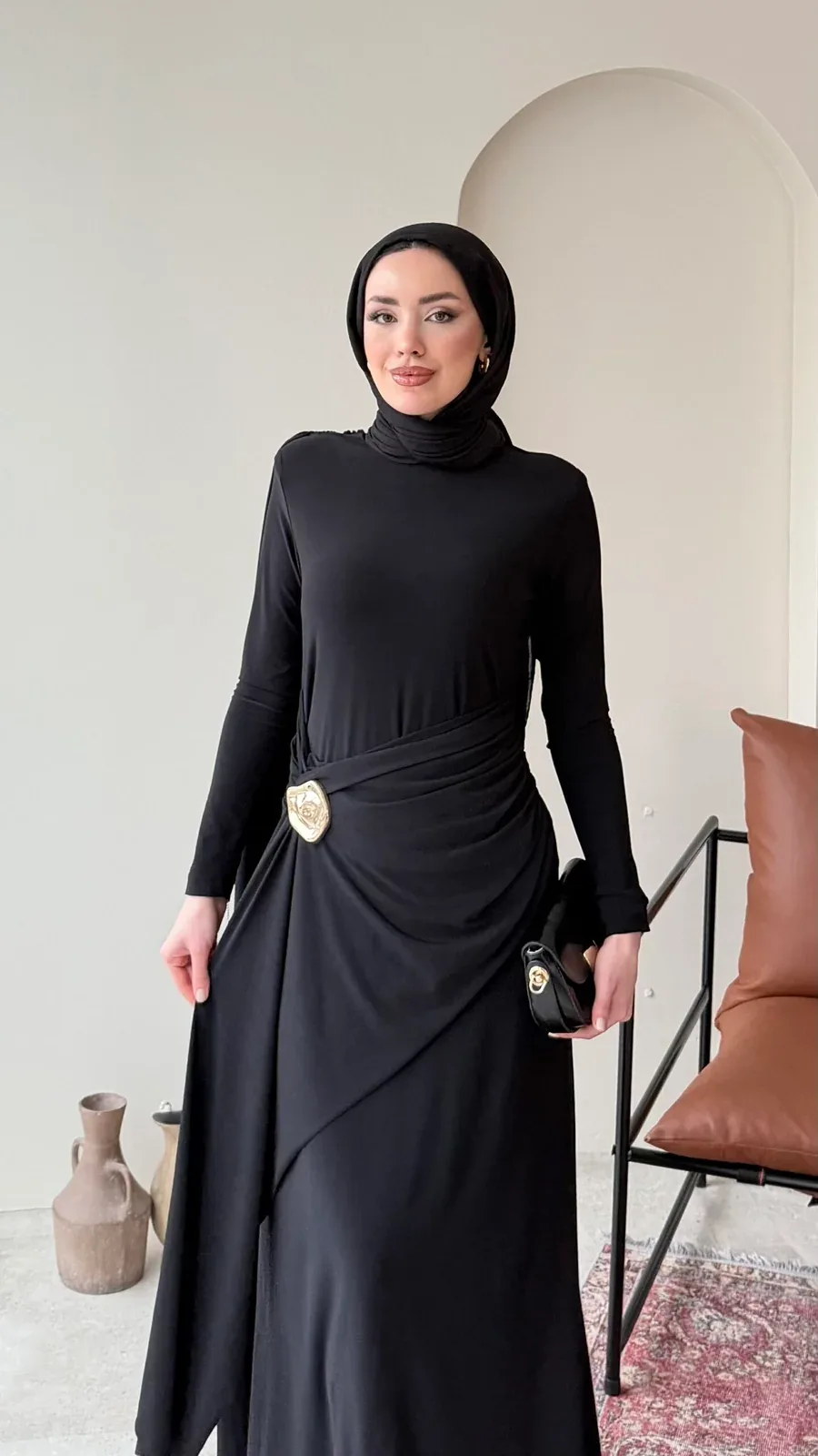 Keyla Candy Elbise – Siyah, görsel 4