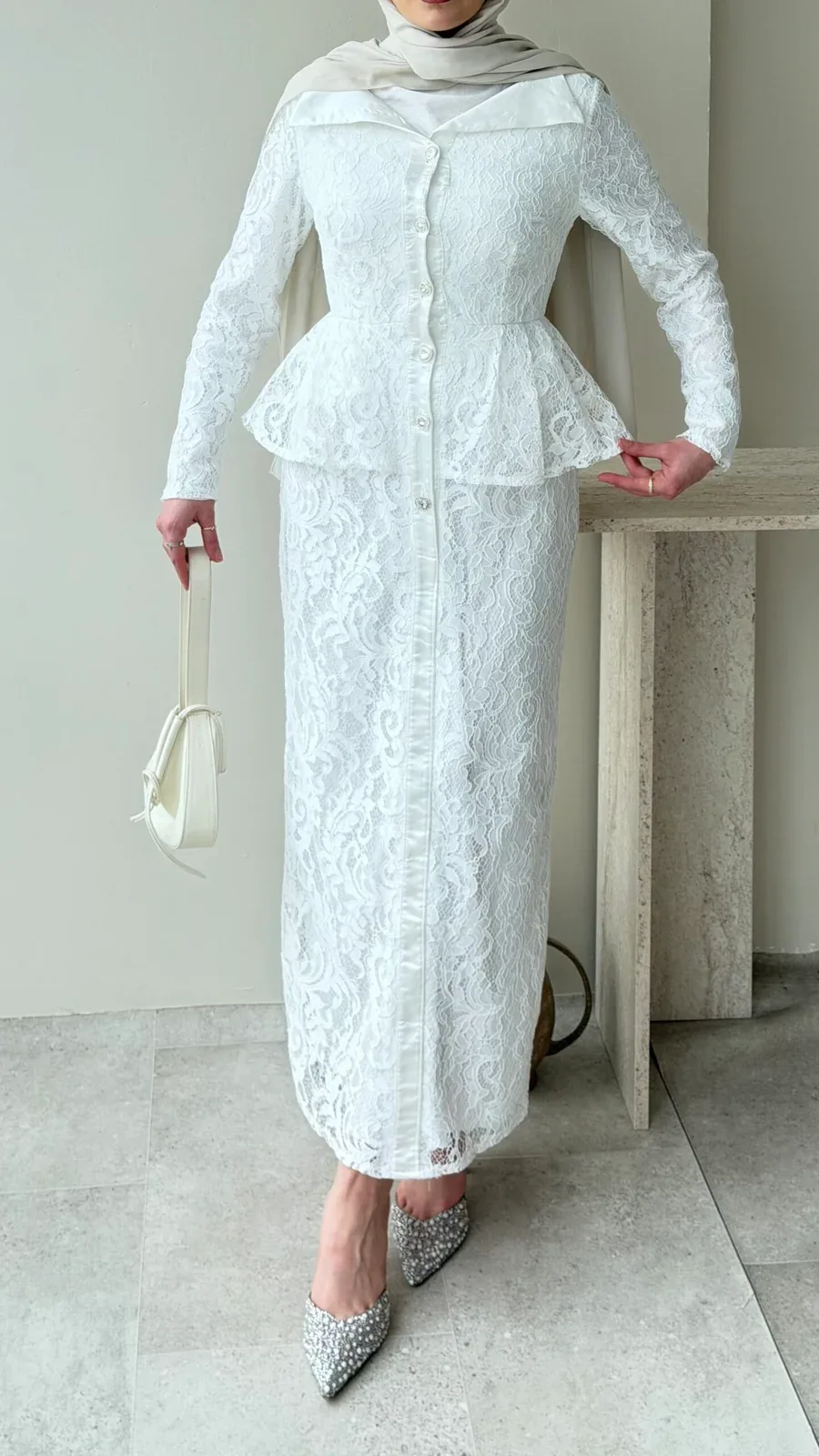 More Dantel Elbise – Beyaz, görsel 6