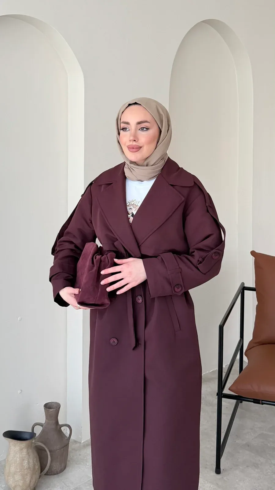 Kığıl Trenç – Bordo, görsel 5