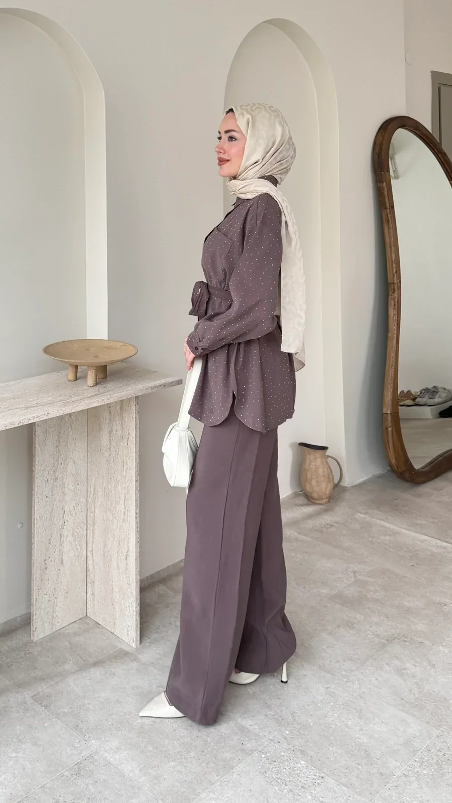 Lina Taşlı Takım – Vizon, görsel 2