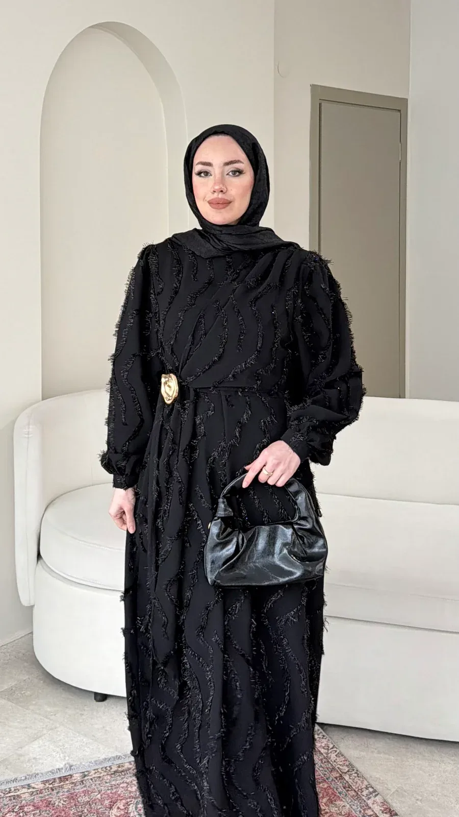 Pırıl Elbise – Siyah, görsel 2