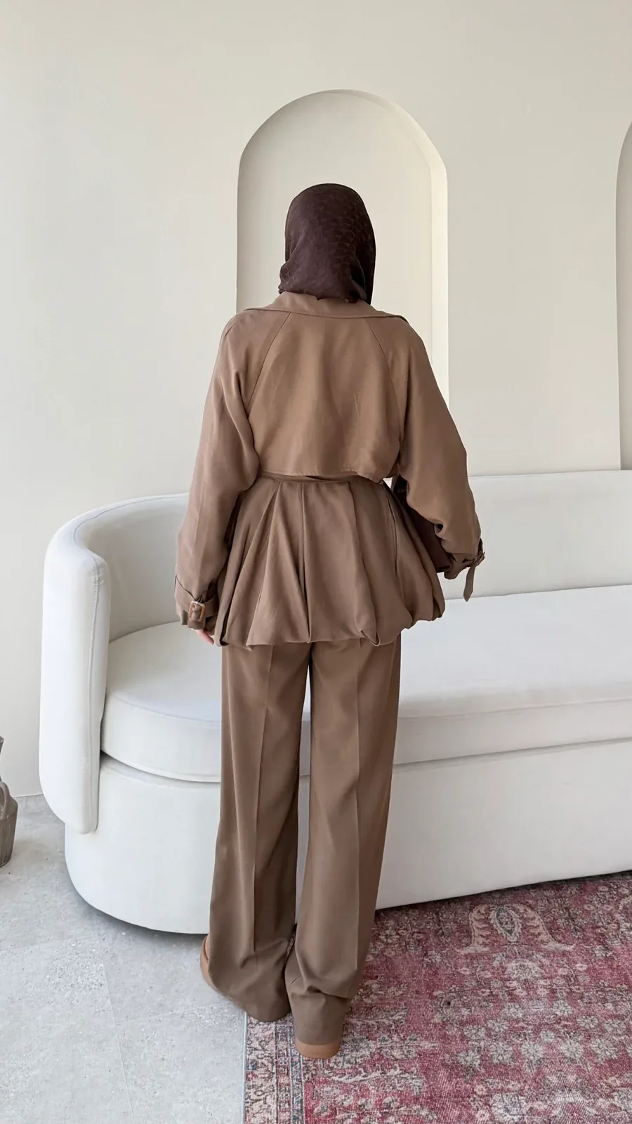 Sue Modal Trenç – Camel, görsel 6