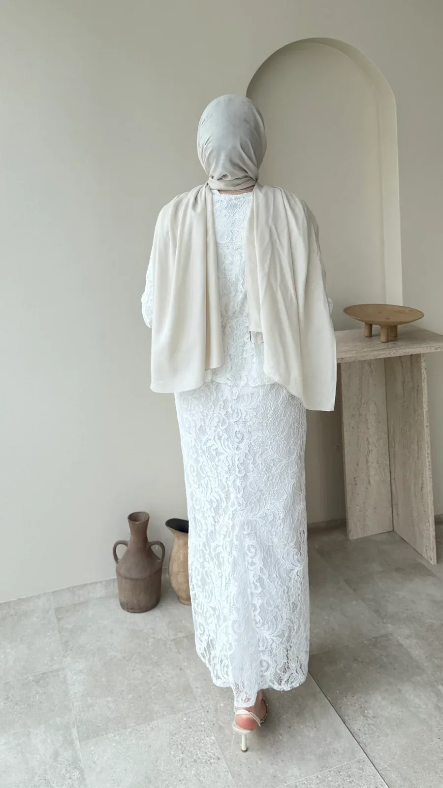 More Dantel Elbise – Beyaz, görsel 3