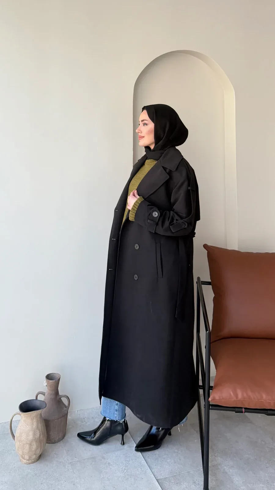 Kığıl Trenç – Siyah, görsel 2