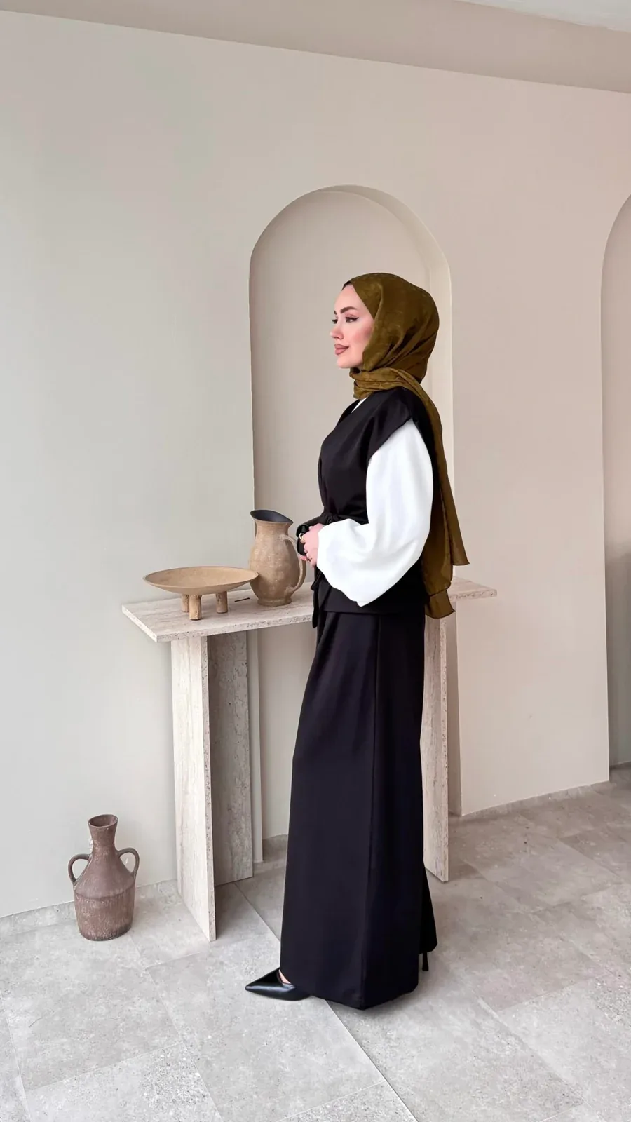 Calm Yelekli Takım – Siyah, görsel 4
