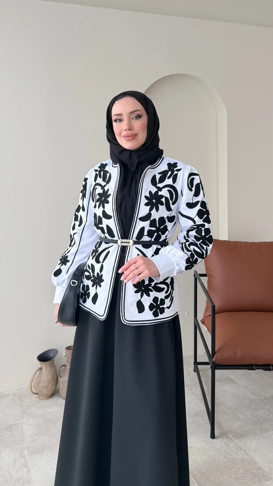 Quan Nakış Ceket – BEYAZ, görsel 1