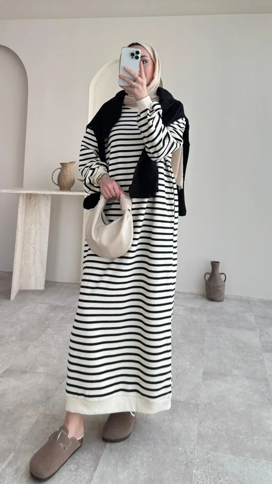 Misra Basic Elbise – Siyah, görsel 2