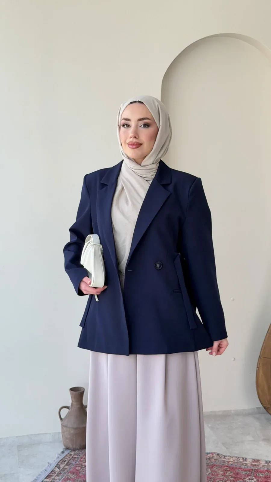 Lisa Blazer Ceket – Lacivert, görsel 1