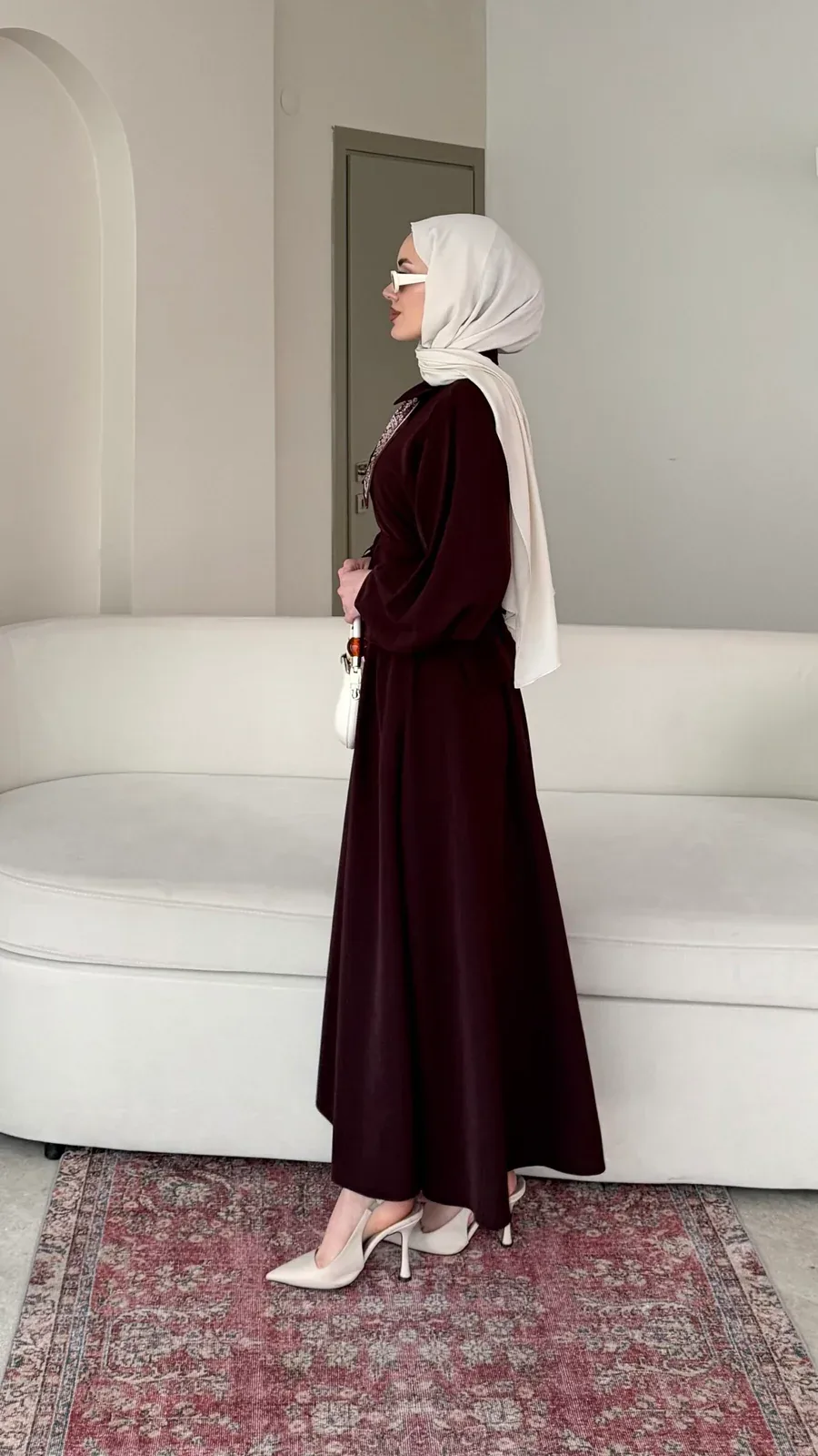Sibil Fularlı Takım – Mürdüm, görsel 6