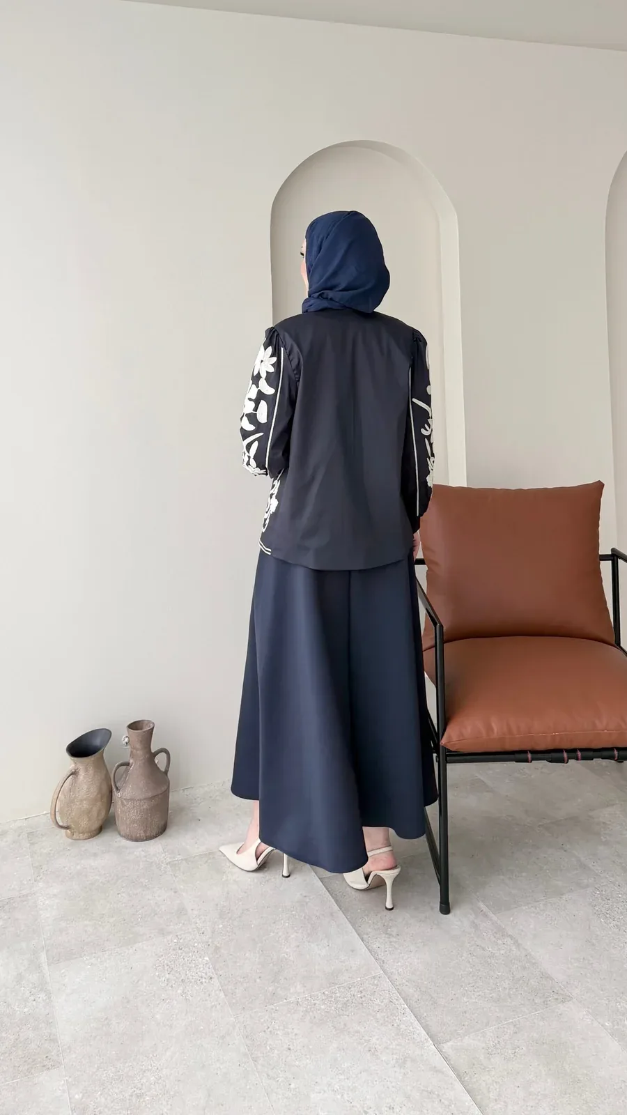 Quan Nakış Ceket – LACİVERT, görsel 8
