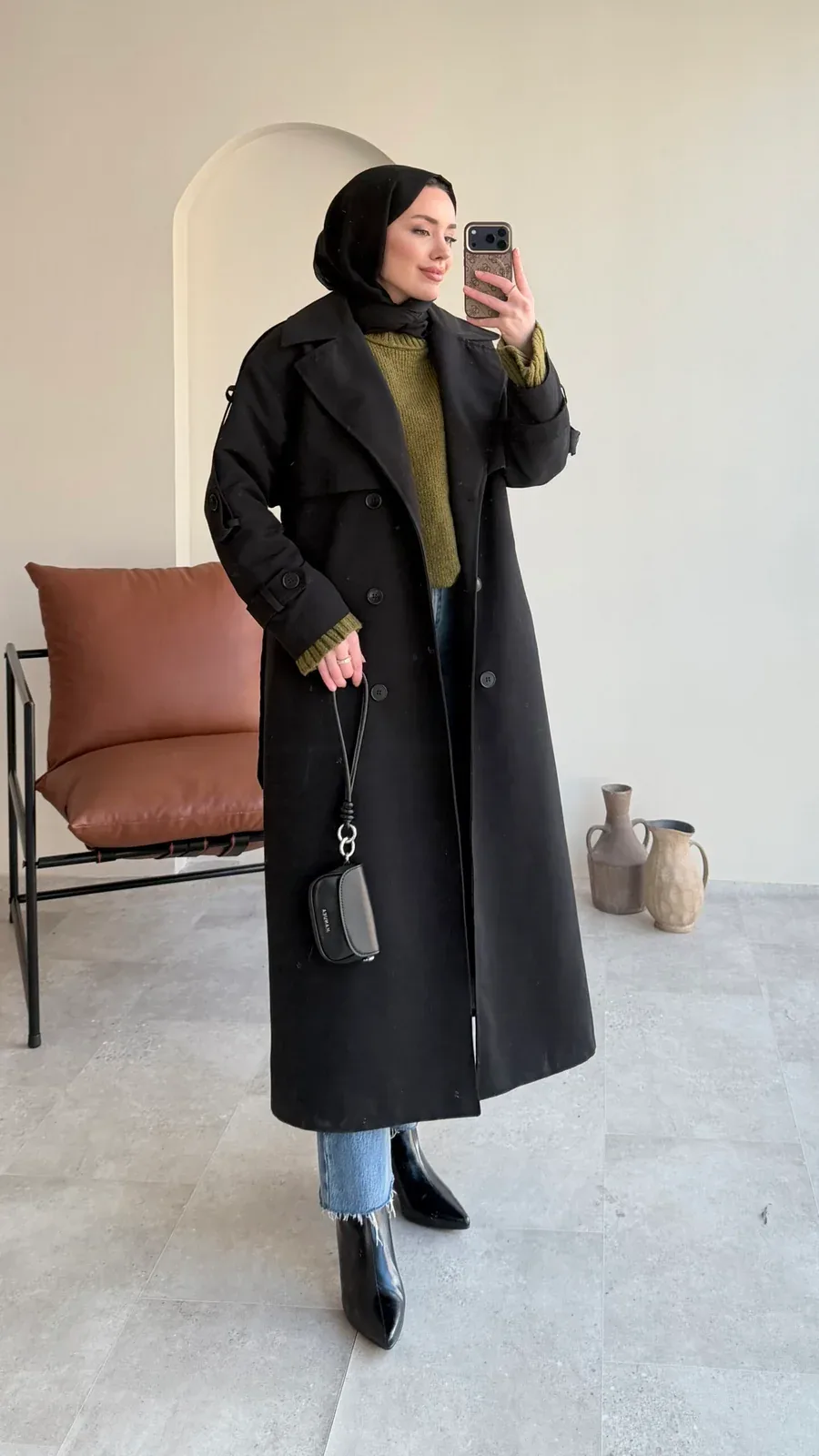 Kığıl Trenç – Siyah, görsel 6