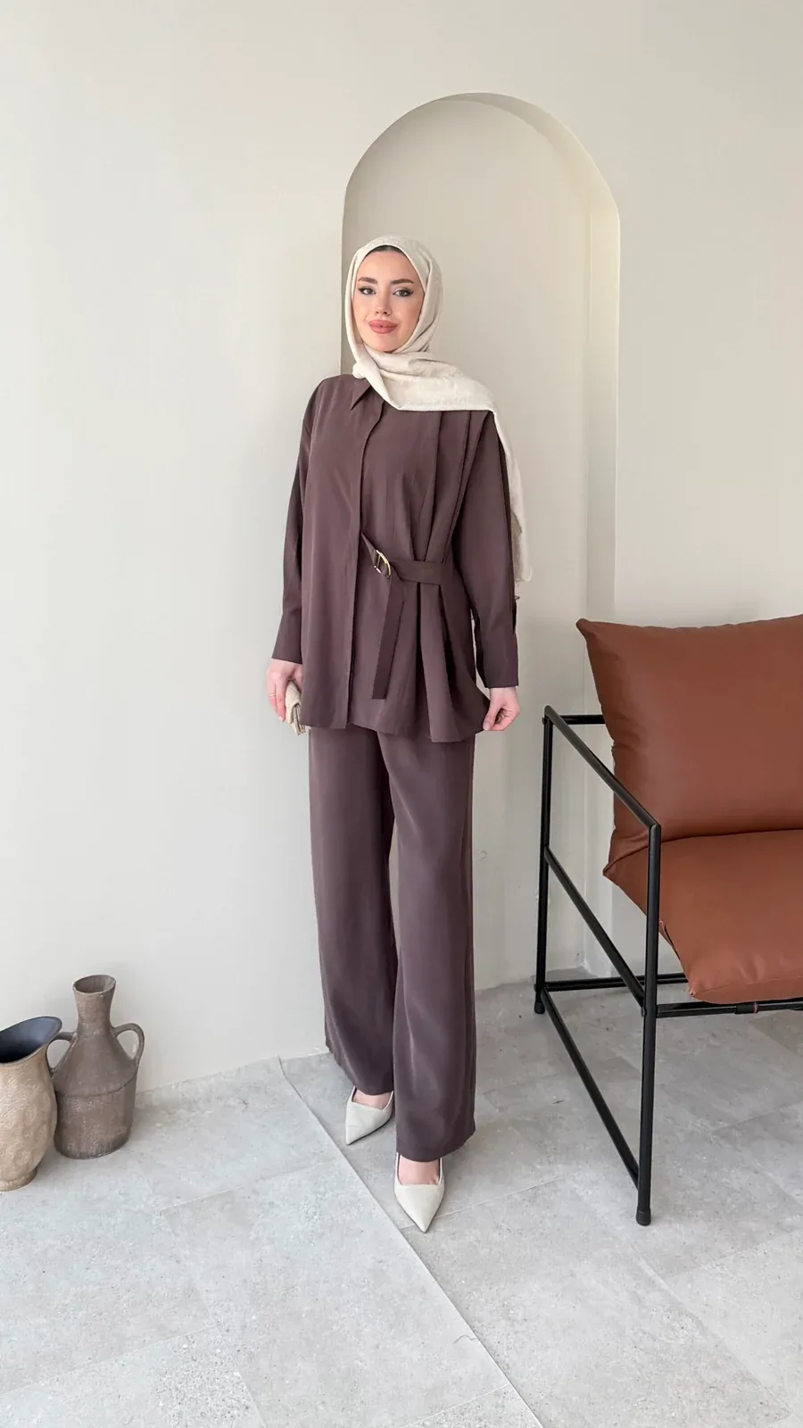Rasha Modal Takım – Kahve, görsel 1