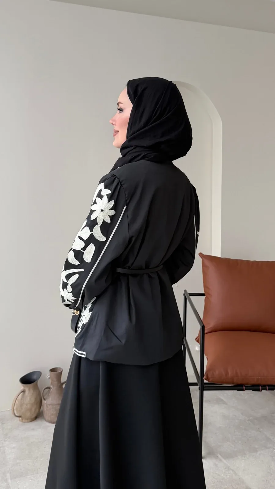 Quan Nakış Ceket – Siyah, görsel 6