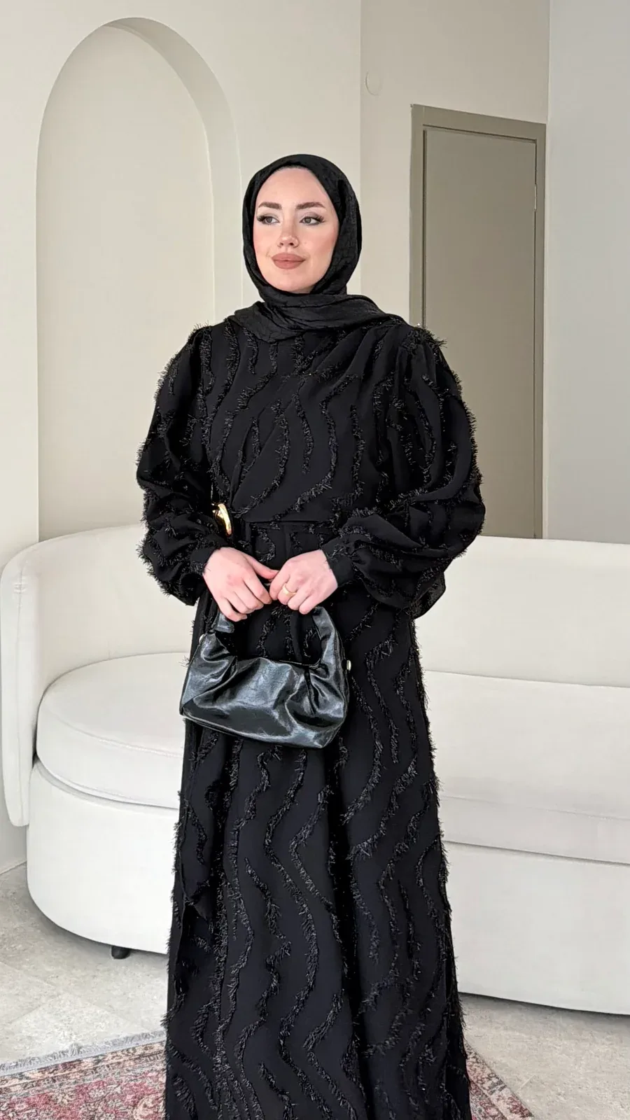Pırıl Elbise – Siyah, görsel 3