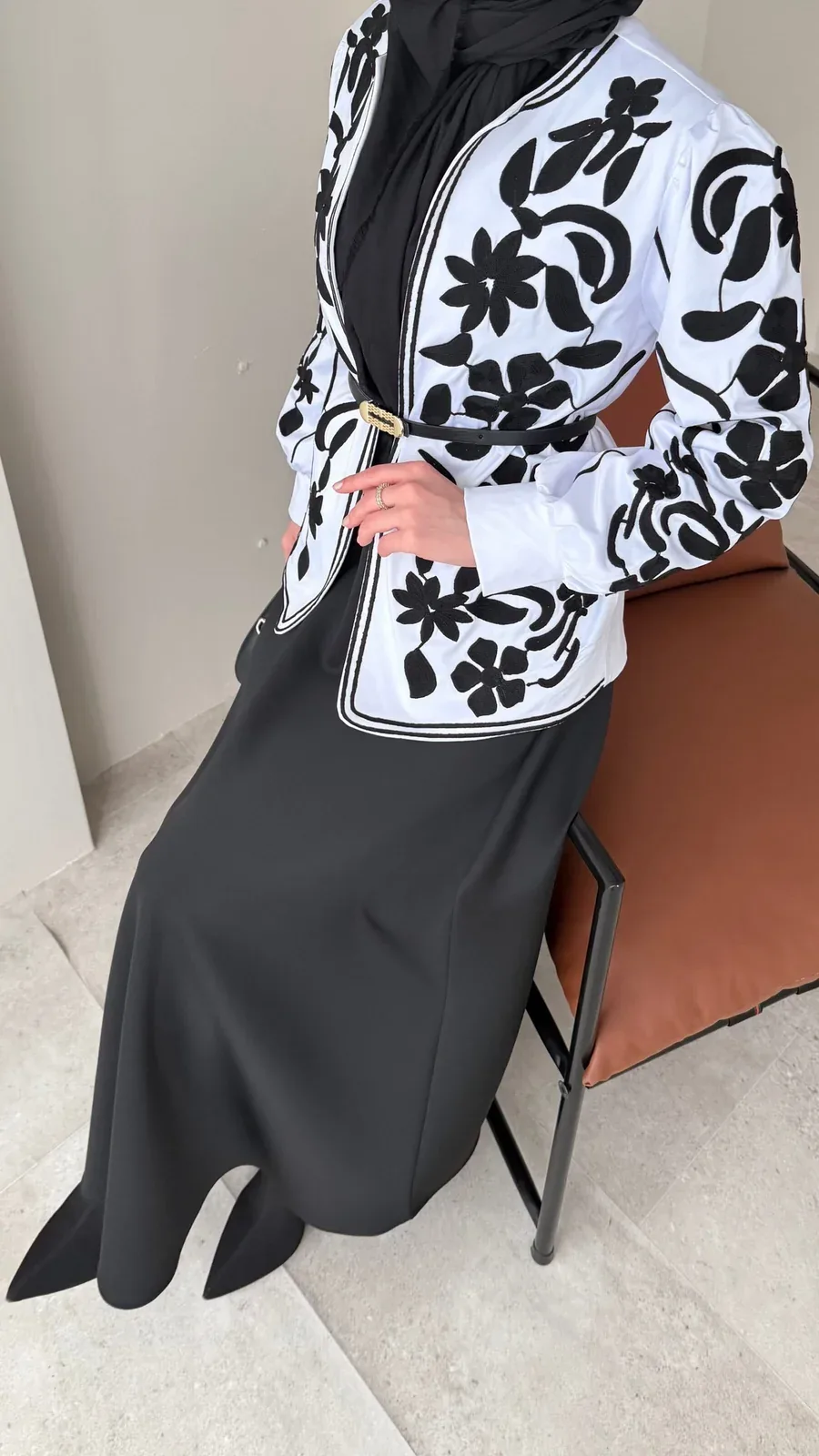 Quan Nakış Ceket – BEYAZ, görsel 10