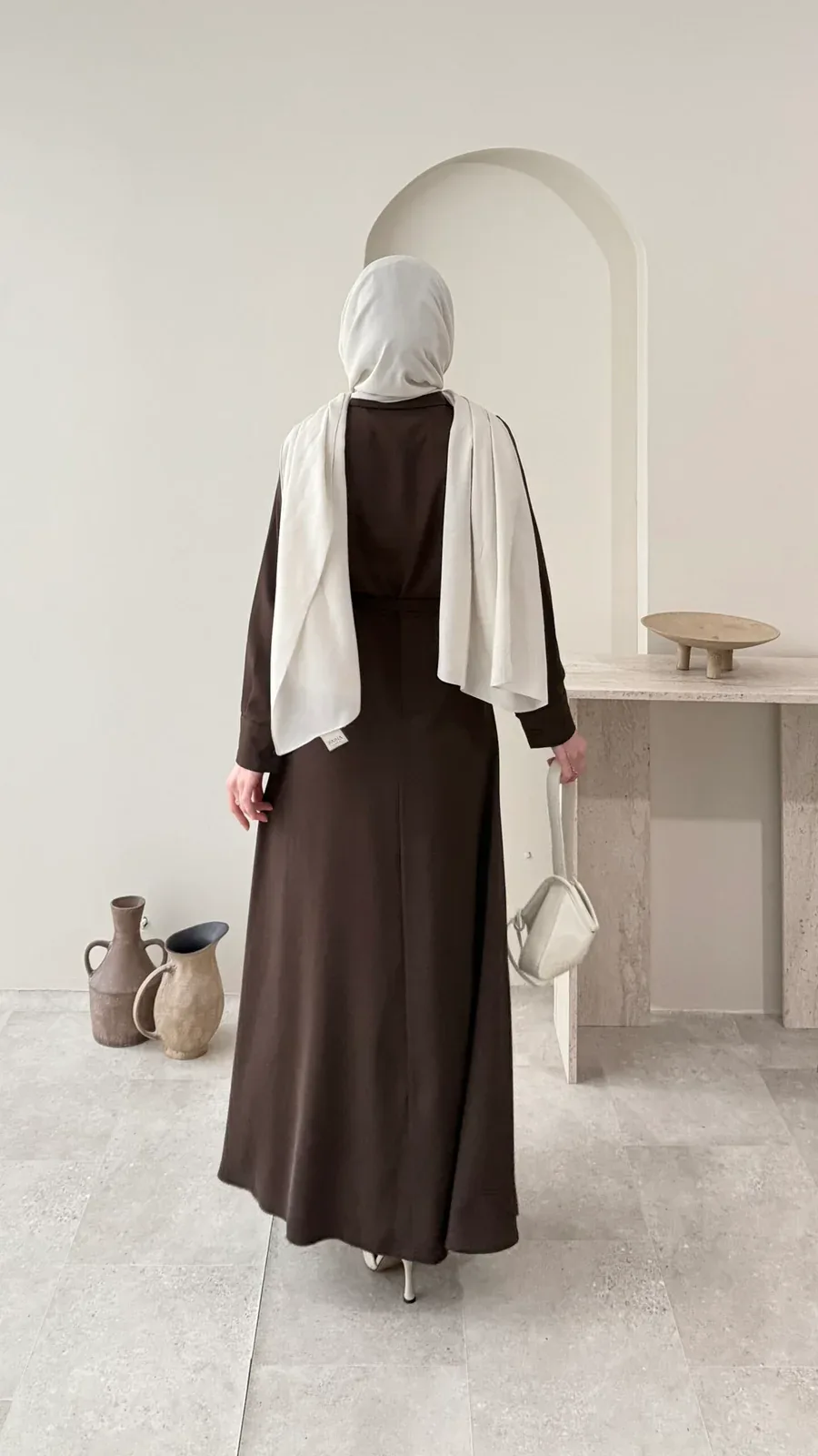 Wenessa Elbise – Acı Kahve, görsel 3