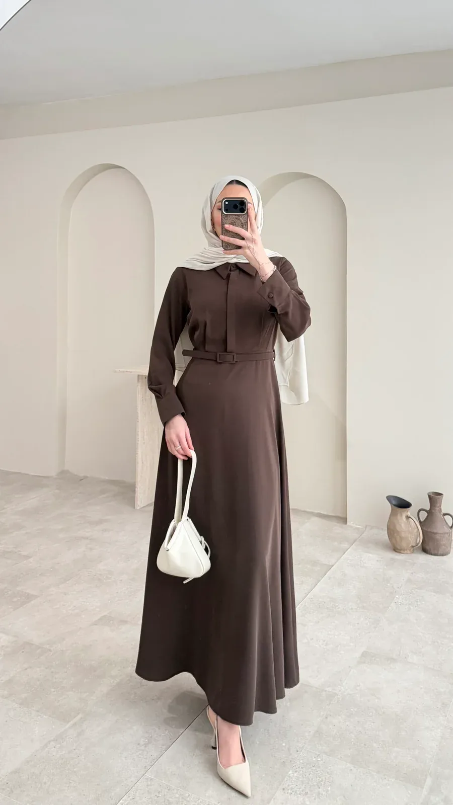 Wenessa Elbise – Acı Kahve, görsel 7