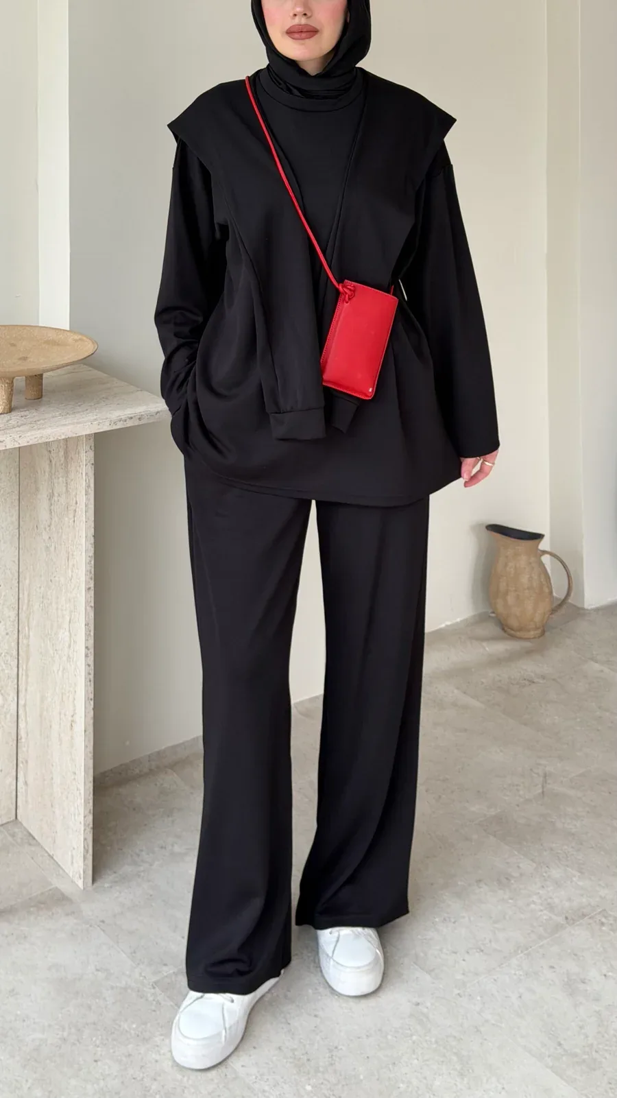 Liza Bağlamalı Oyşo Takım – Siyah, görsel 6