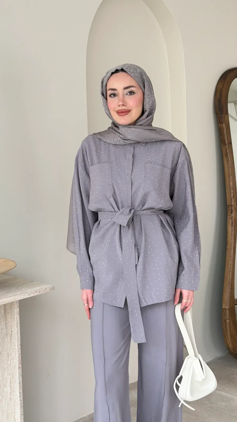 Lina Taşlı Takım – Gri, görsel 4