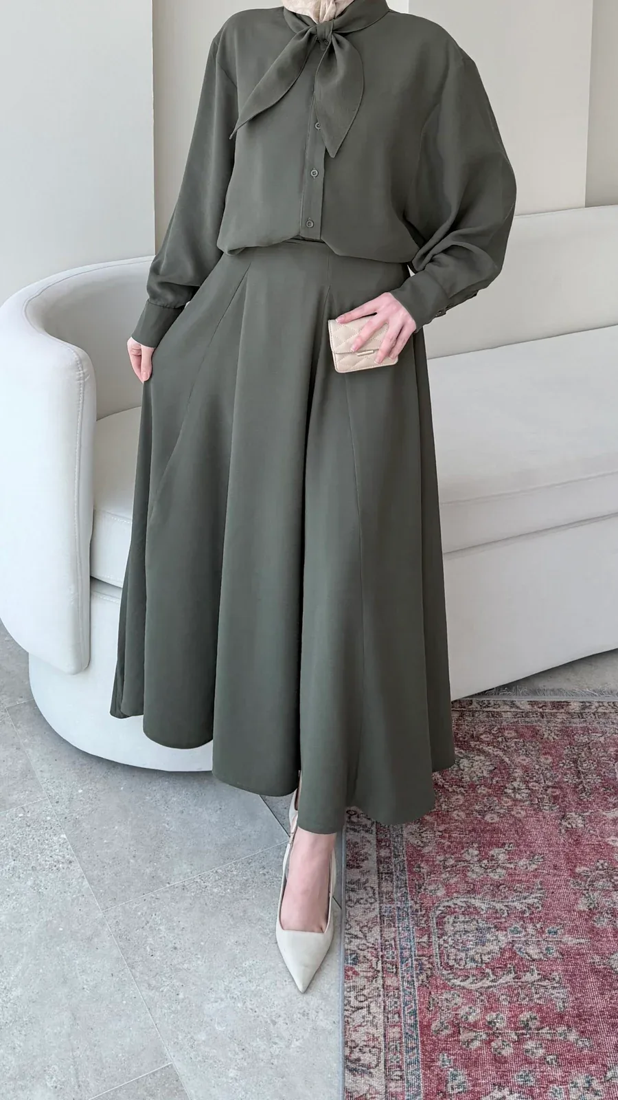 Vela Modal Takım – Haki, görsel 3