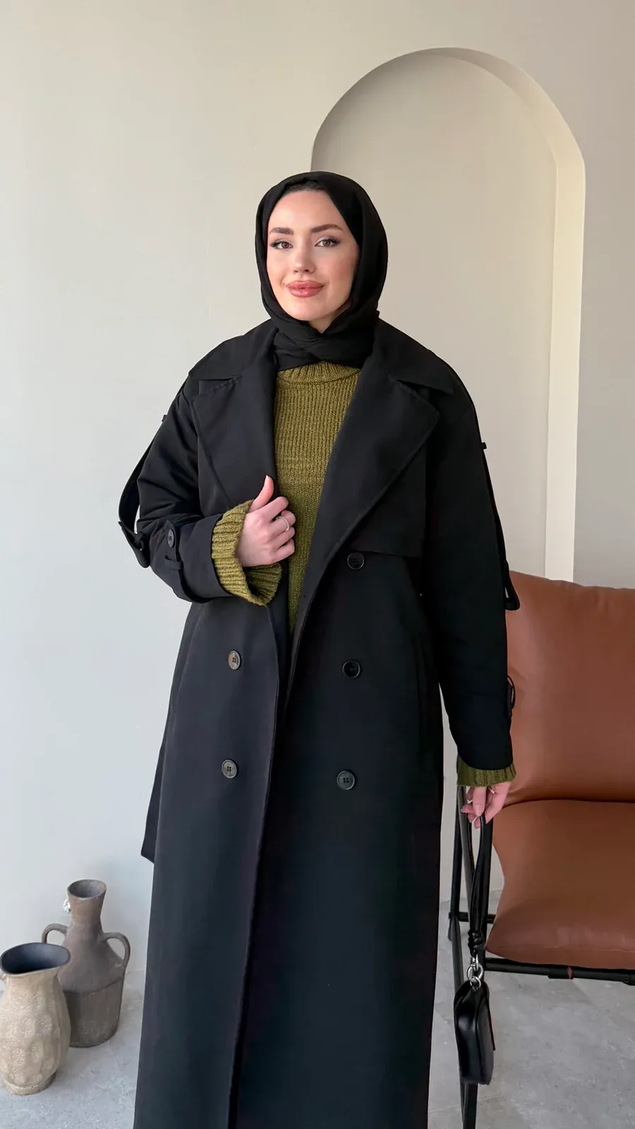 Kığıl Trenç – Siyah, görsel 4