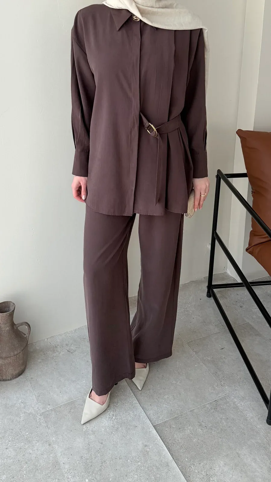 Rasha Modal Takım – Kahve, görsel 6