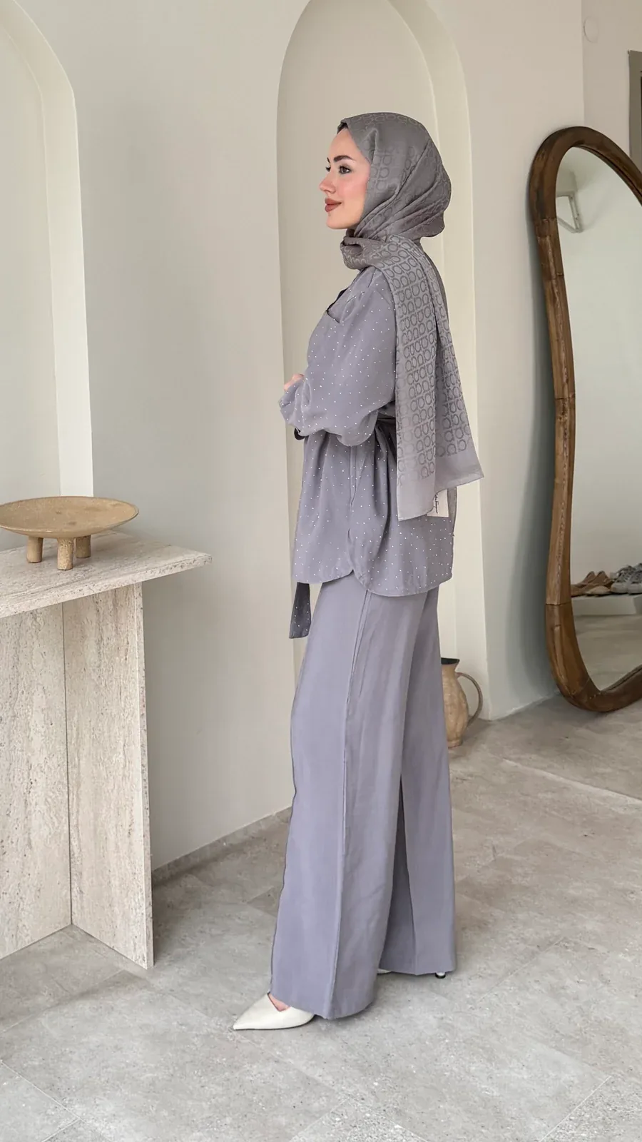 Lina Taşlı Takım – Gri, görsel 2