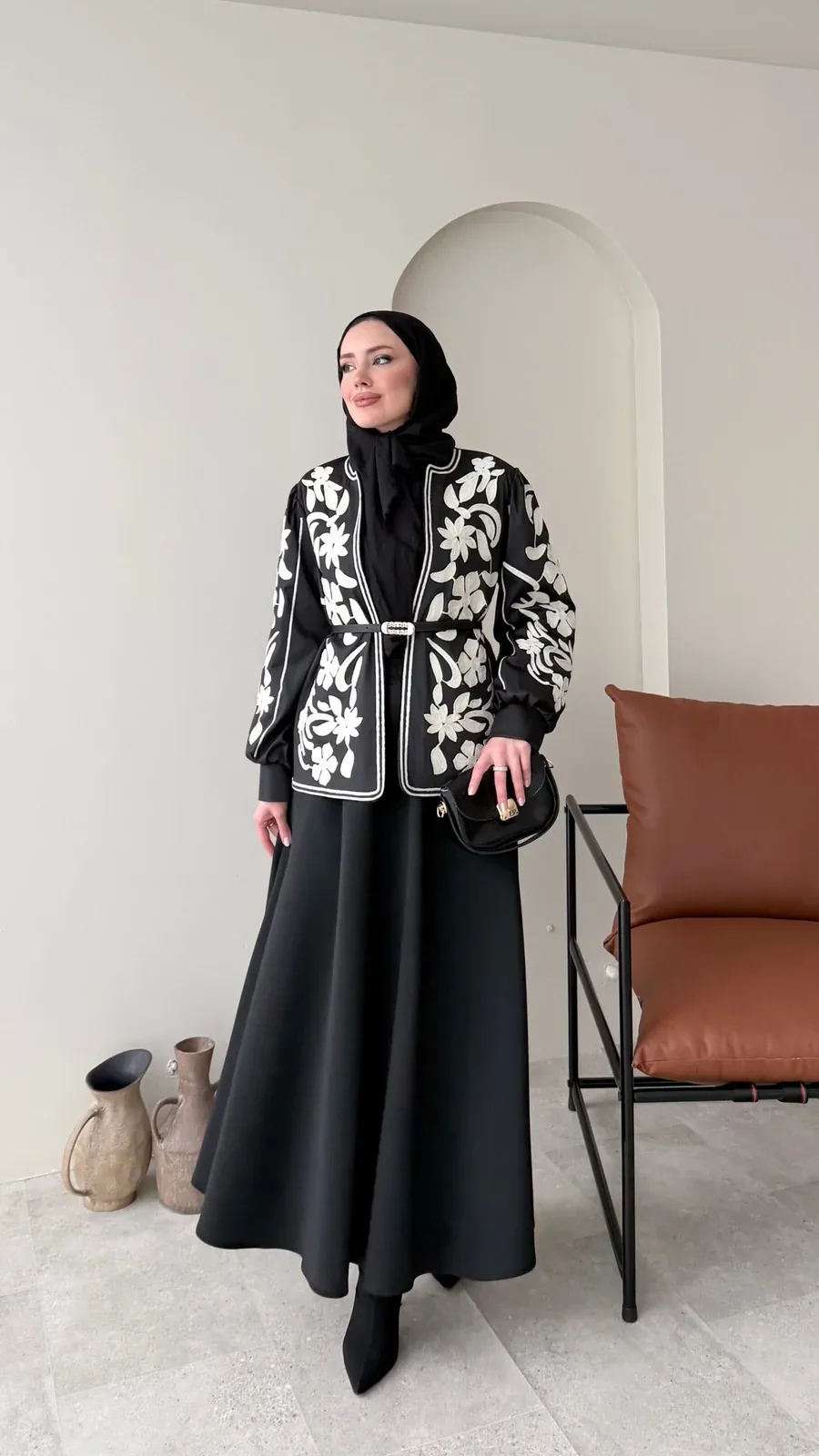 Quan Nakış Ceket – Siyah, görsel 4