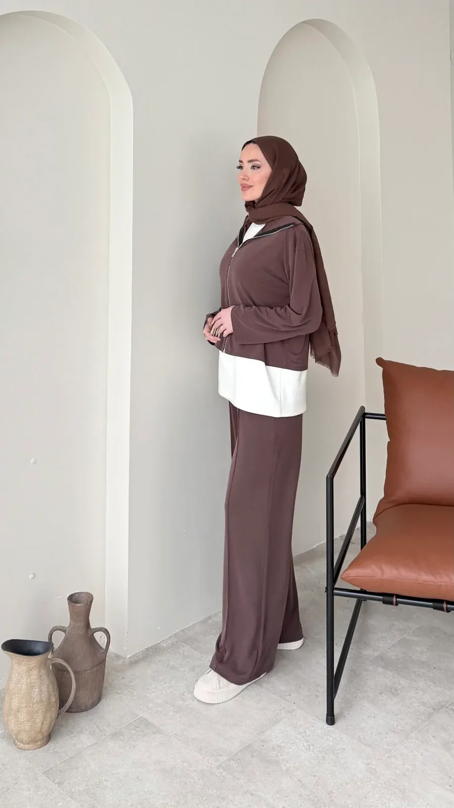 Mirle İnce Oyşo Takım – Kahve, görsel 2