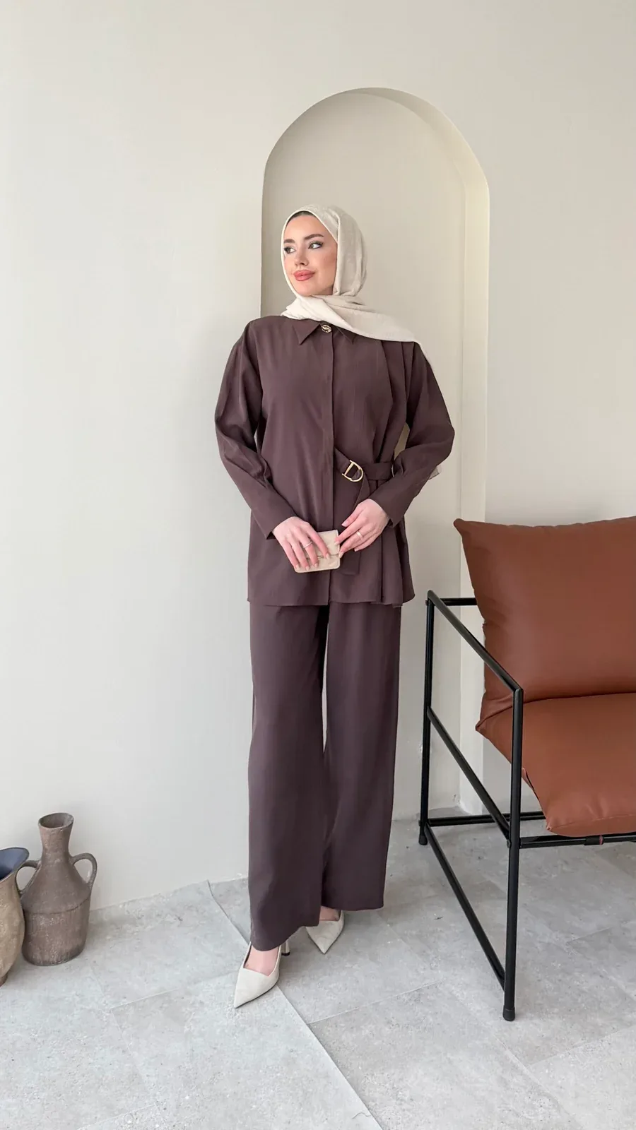Rasha Modal Takım – Kahve, görsel 2