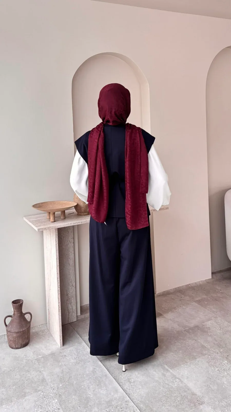 Calm Yelekli Takım – Lacivert, görsel 2