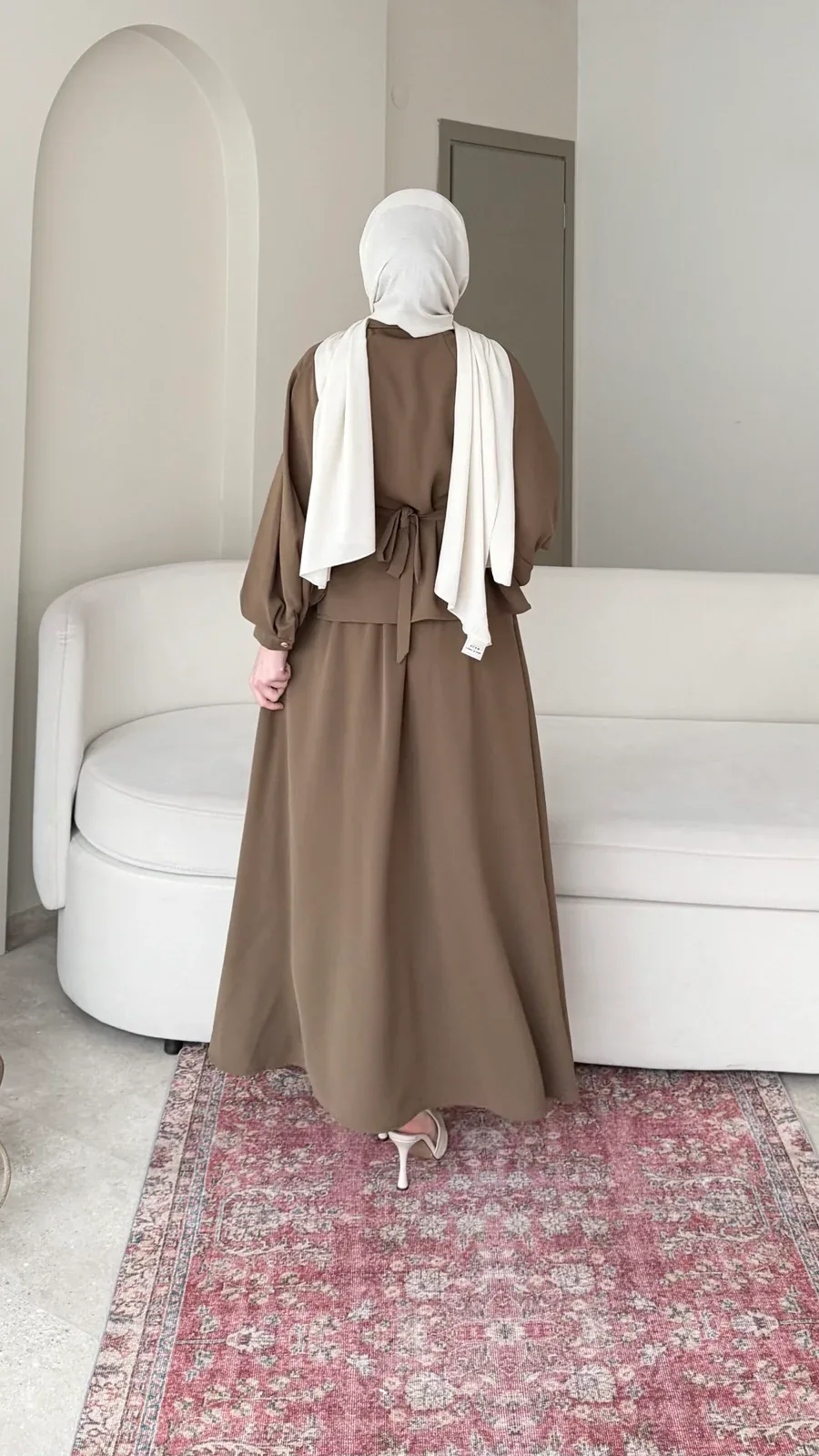 Sibil Fularlı Takım – camel, görsel 7