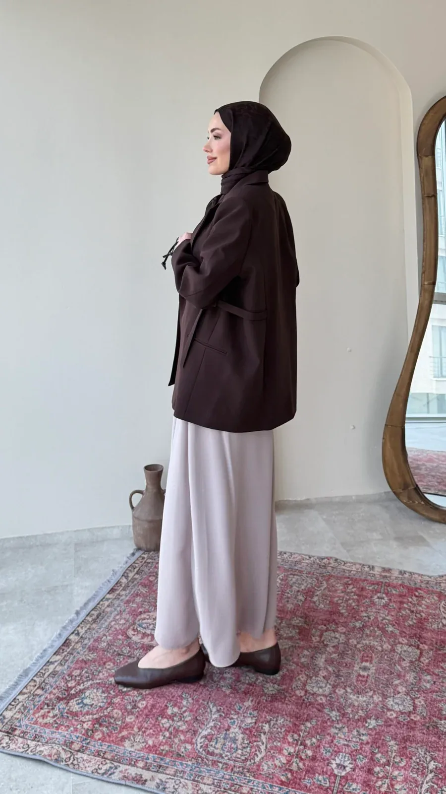 Lisa Blazer Ceket – Acı Kahve, görsel 3