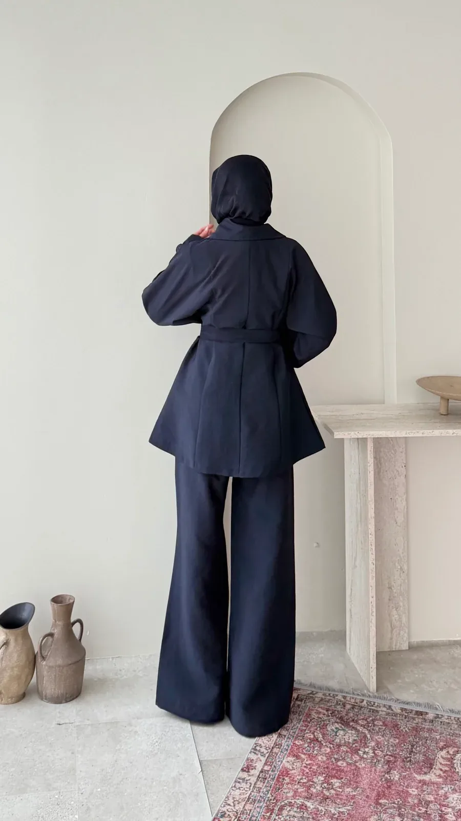 Mitra Taşlı Takım – Lacivert, görsel 3