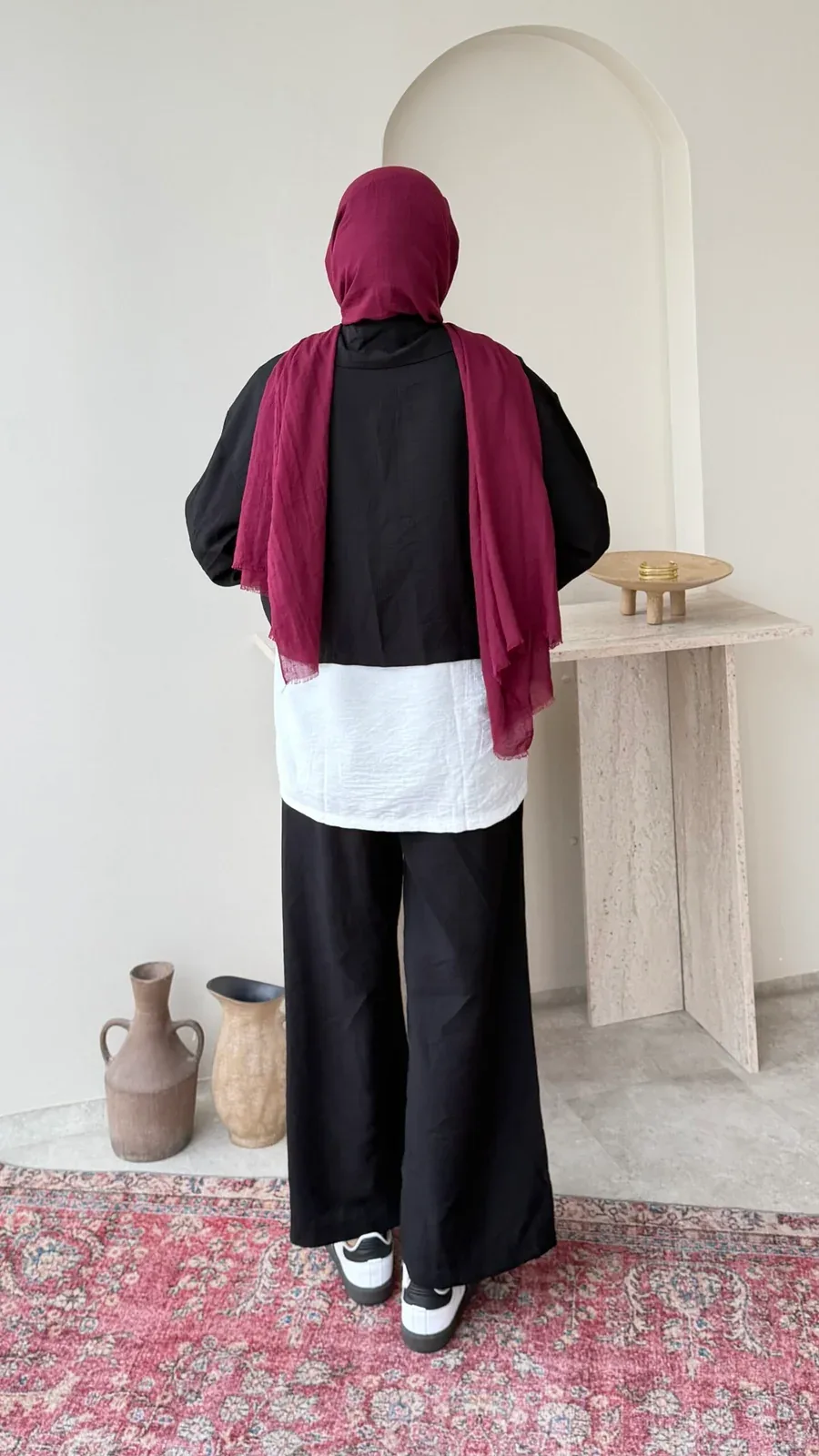 Mia Çilek Kumaş Takım – Siyah, görsel 3