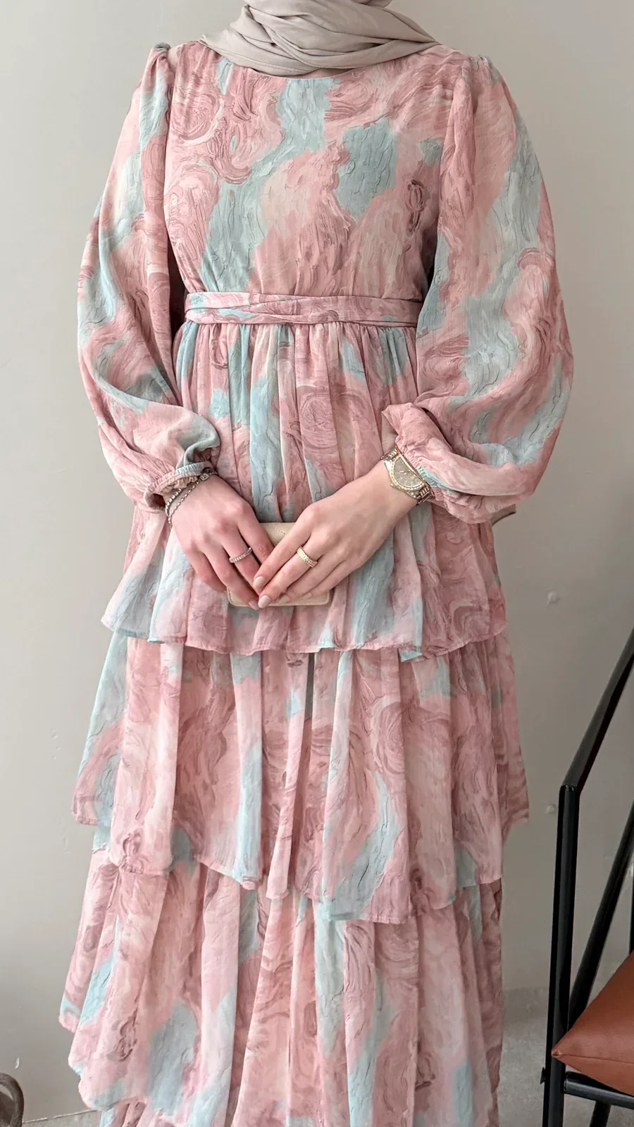 Viona Tasarım Elbise – Pembe, görsel 6