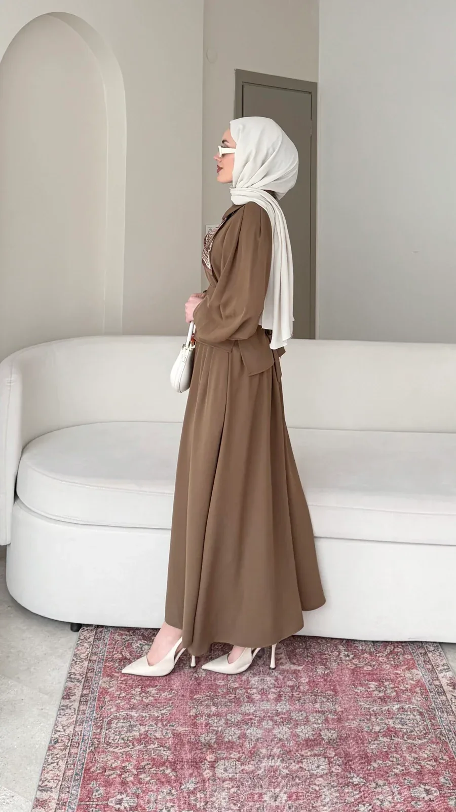 Sibil Fularlı Takım – camel, görsel 6