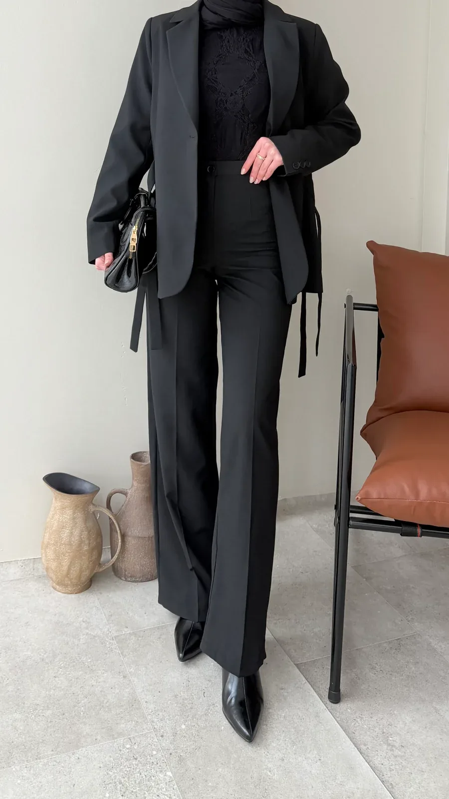 Belin Blazer Takım – Siyah, görsel 4