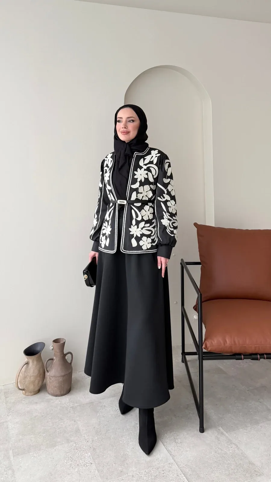Quan Nakış Ceket – Siyah, görsel 8