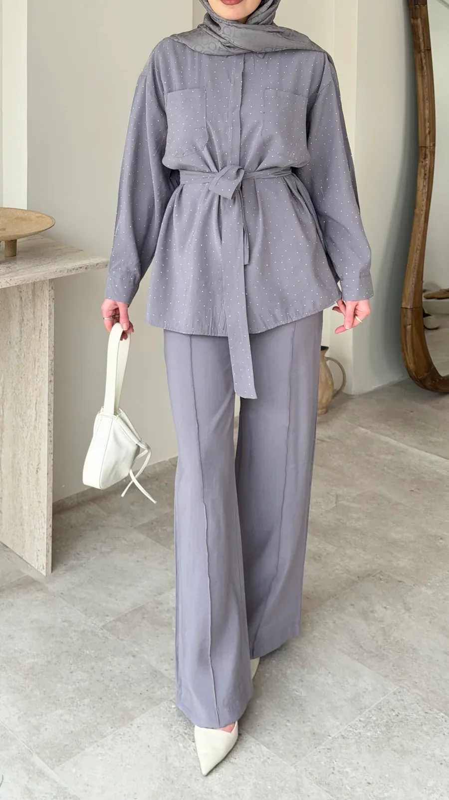 Lina Taşlı Takım – Gri, görsel 6