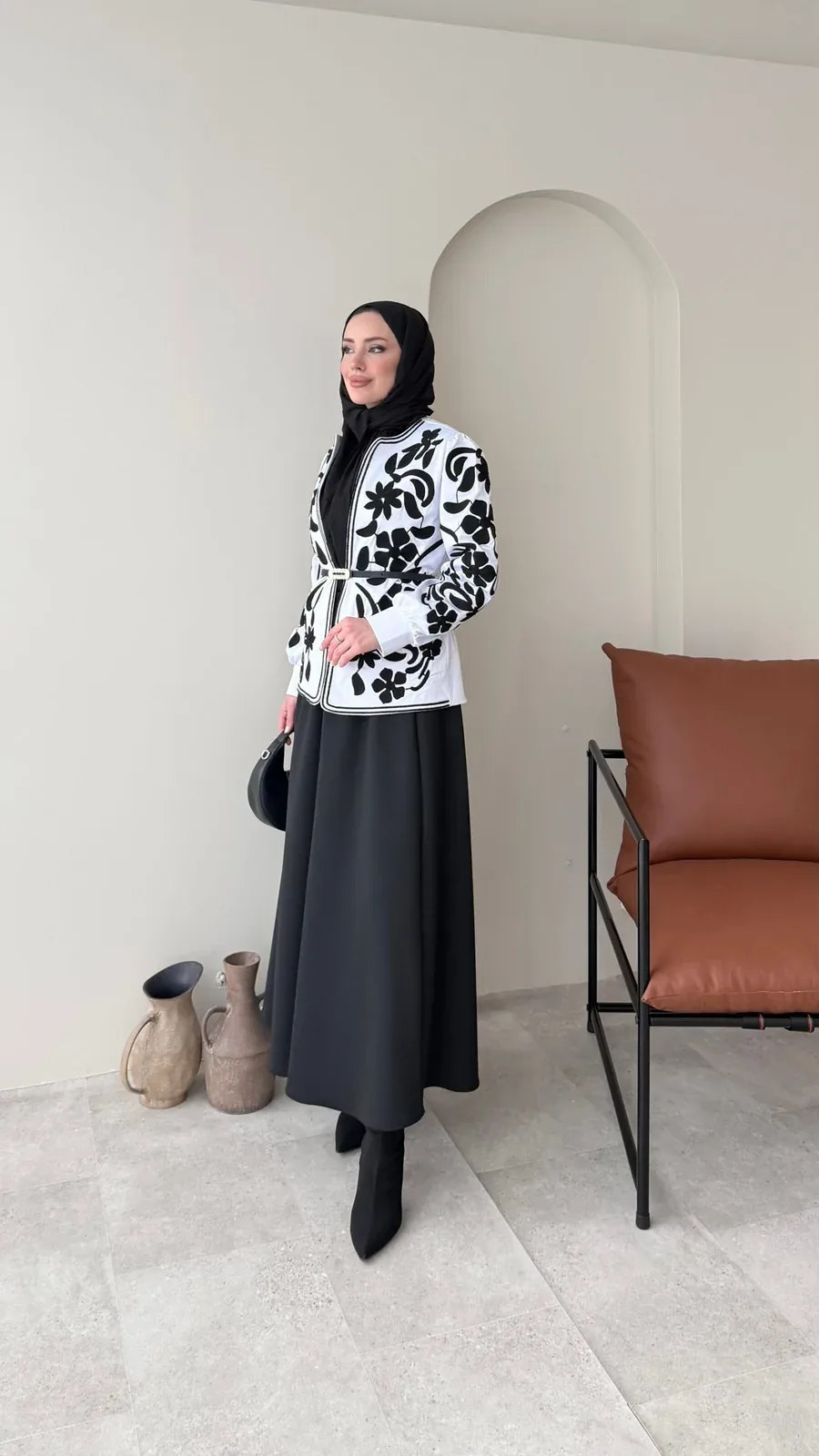 Quan Nakış Ceket – BEYAZ, görsel 7