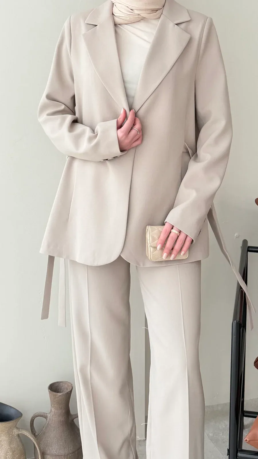 Belin Blazer Takım – Taş, görsel 6